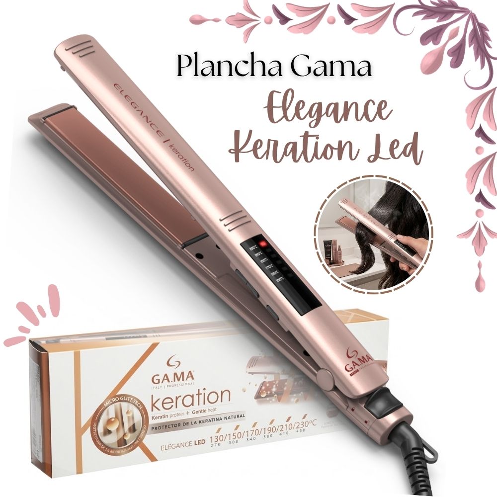 PLANCHA GAMA ELEGANCE KERATION LED - 1