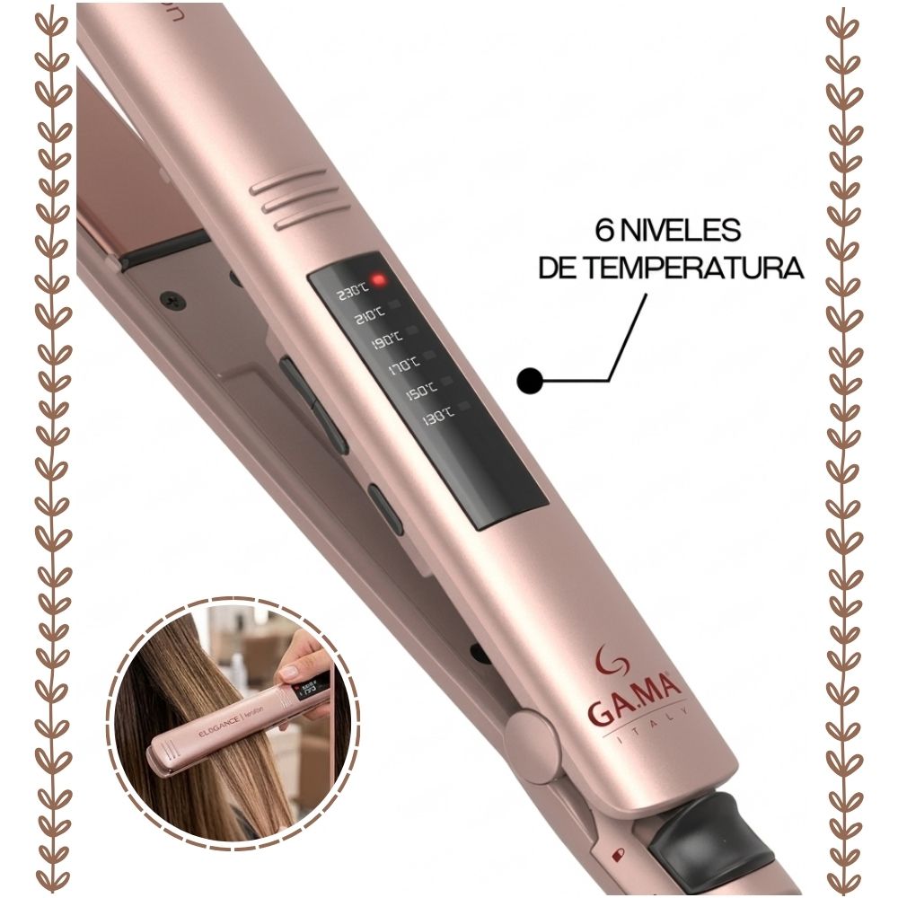 PLANCHA GAMA ELEGANCE KERATION LED - 3