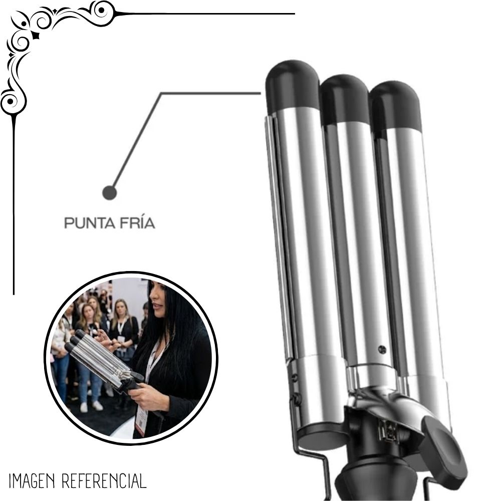 RIZADORA GAMA DE 3 TUBOS TITANIO – TRIFERRO - 3