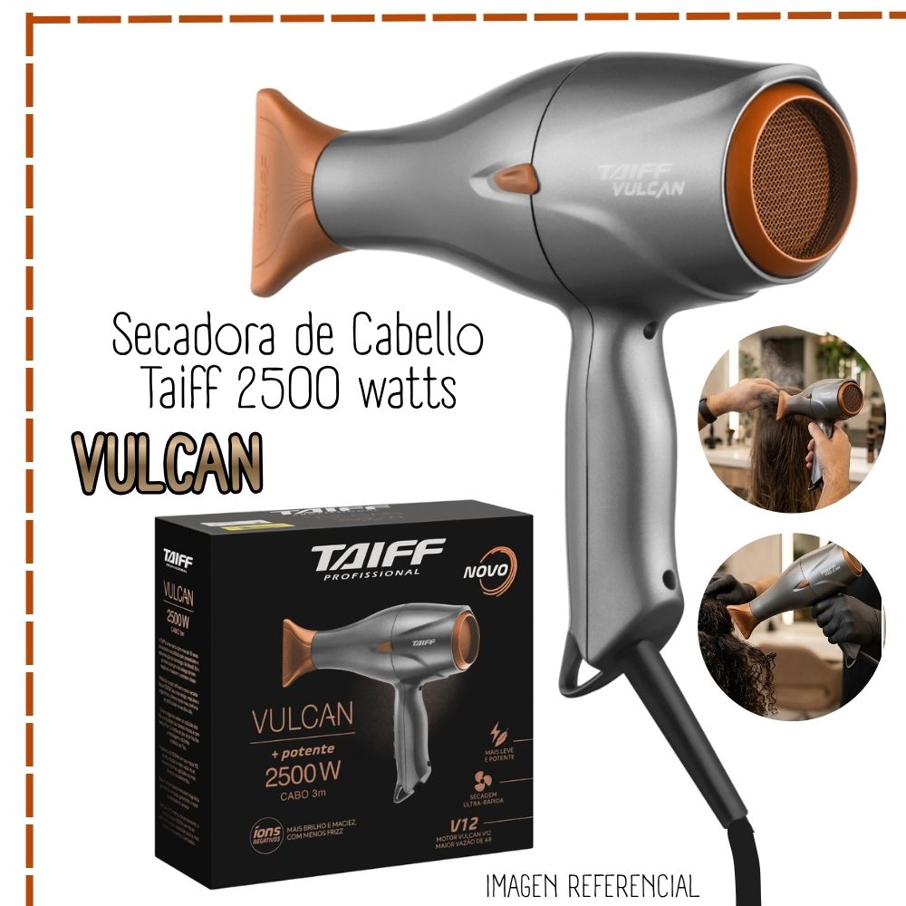 SECADORA DE CABELLO TAIFF VULCAN 2500W - 1