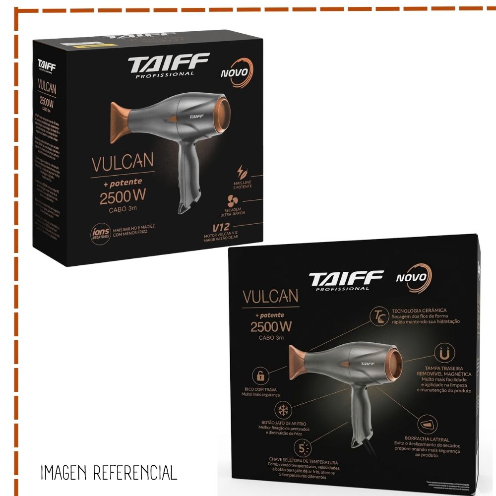 SECADORA DE CABELLO TAIFF VULCAN 2500W - 6