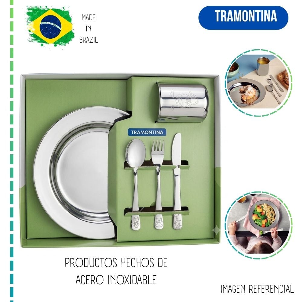 Juego de Cubiertos TRAMONTINA Niños Baby Friends 5 pzs - 3