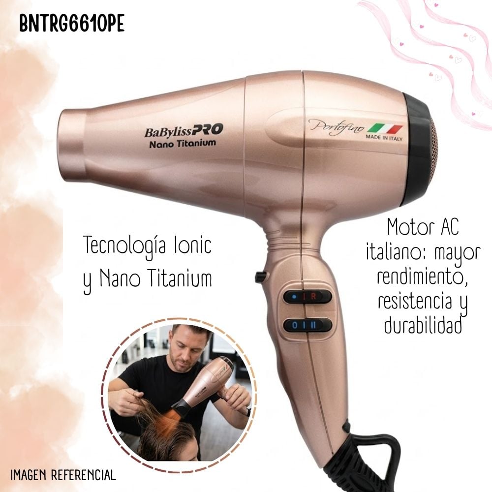 SECADORA DE CABELLO BABYLISSPRO PORTOFINO BNTRG6610PE - 2