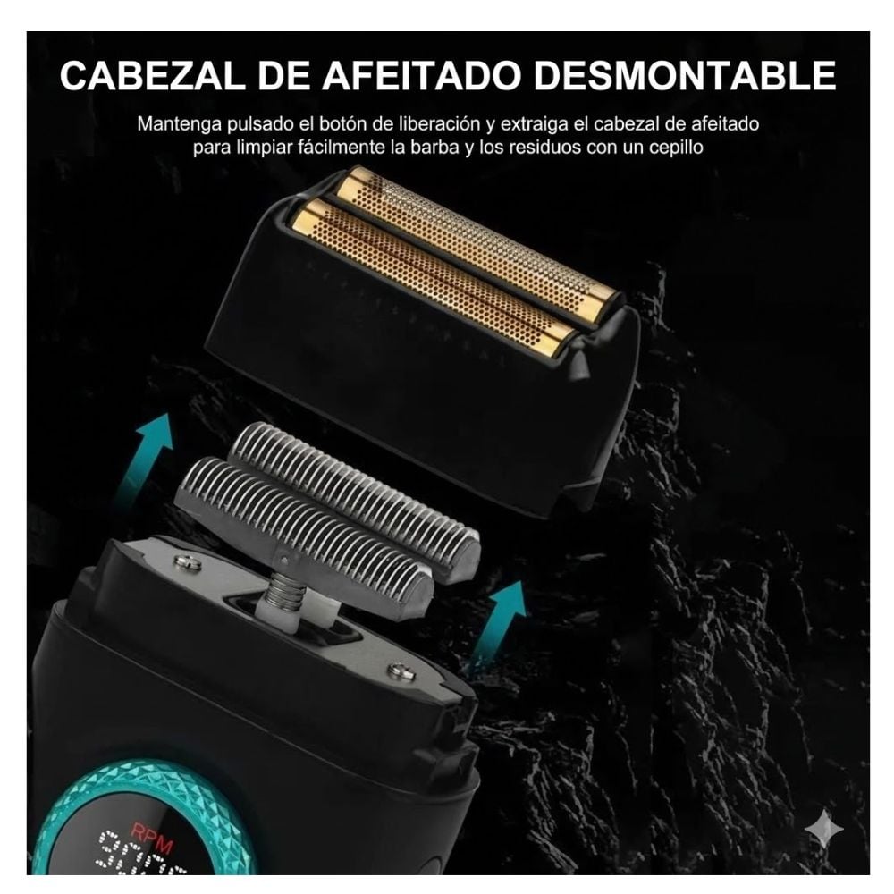 VGR SHAVER V-377 AFEITADORA INALÁMBRICO - 6