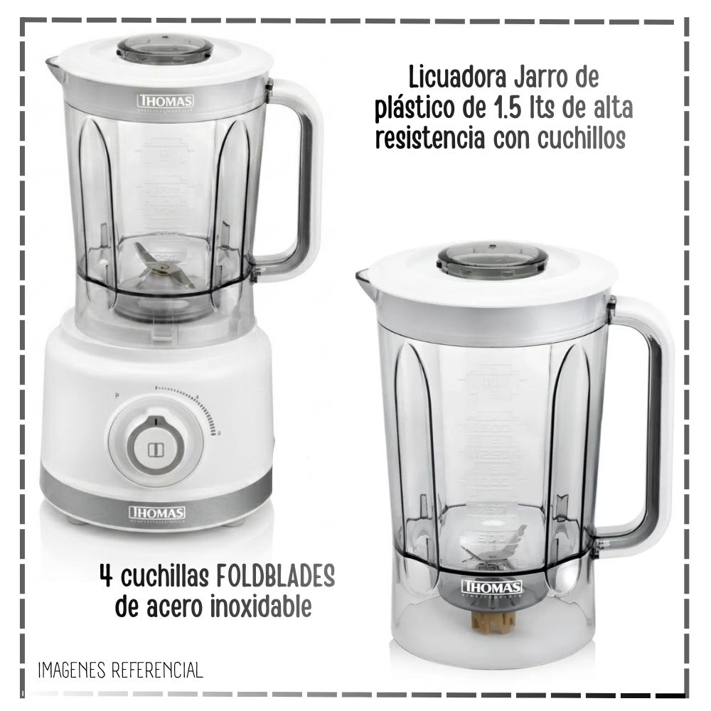 LICUADORA Y PROCESADORA DE ALIMENTOS THOMAS TH-9170B - 3