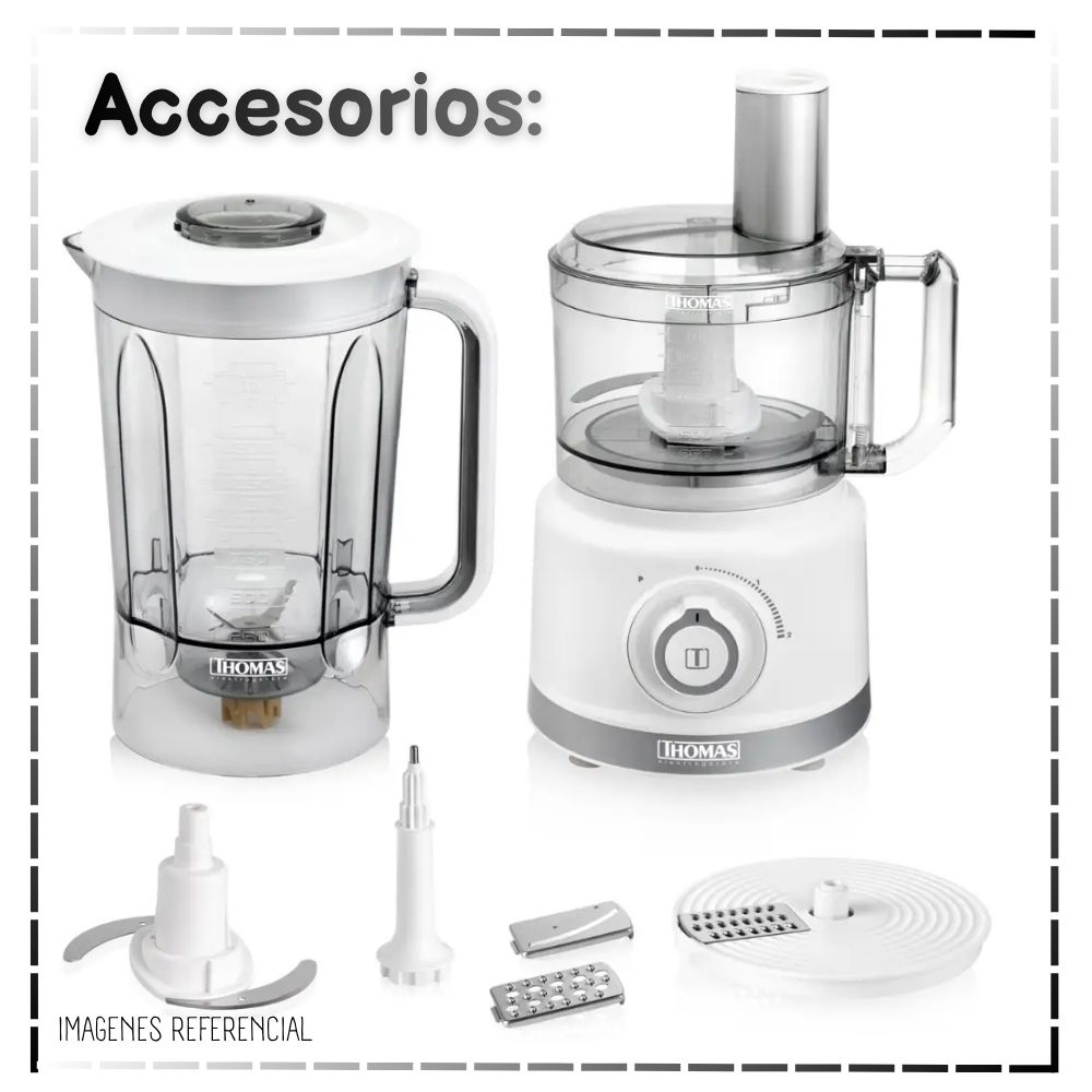 LICUADORA Y PROCESADORA DE ALIMENTOS THOMAS TH-9170B - 4