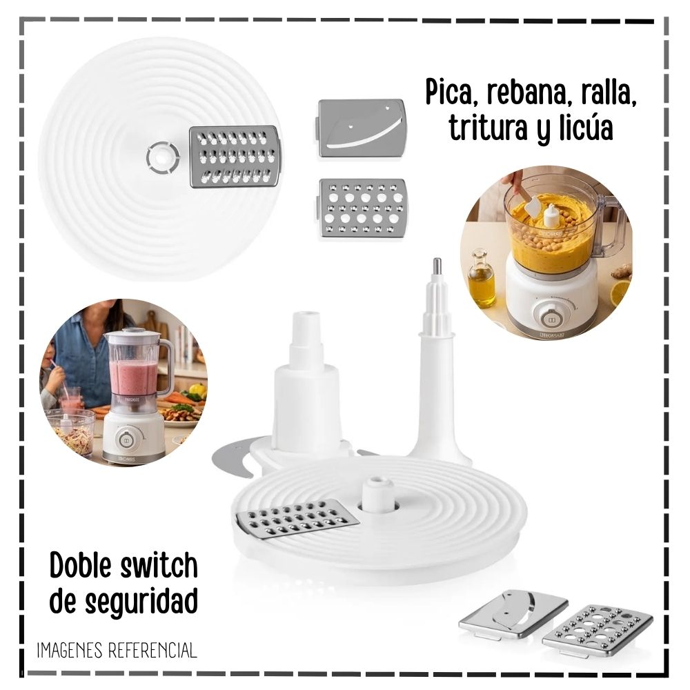 LICUADORA Y PROCESADORA DE ALIMENTOS THOMAS TH-9170B - 5