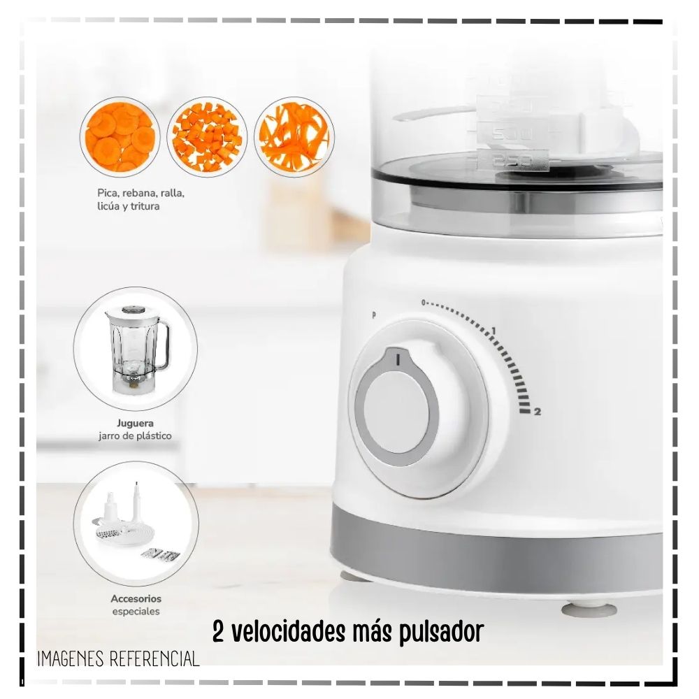 LICUADORA Y PROCESADORA DE ALIMENTOS THOMAS TH-9170B - 7