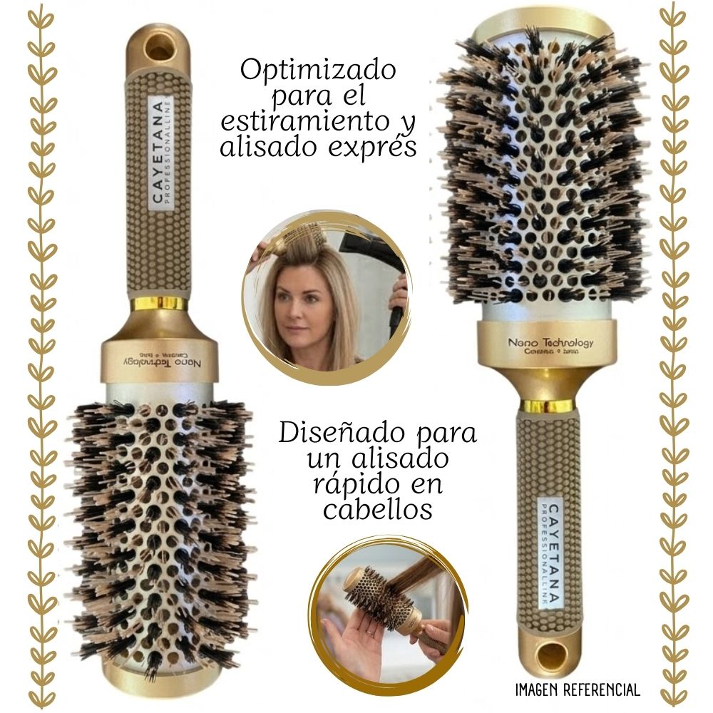 SET 4 CEPILLOS NANO TECHNOLOGY CAYETANA PROFESSIONAL GOLD - 2