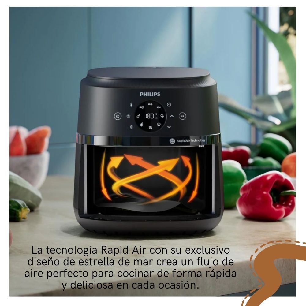 FREIDORA DE AIRE PHILIPS DE 4.2LTS - DIGITAL NA220/00 - 4