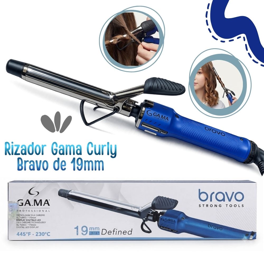 RIZADOR DE CABELLO GAMA CURLY BRAVO DE 19MM - 1