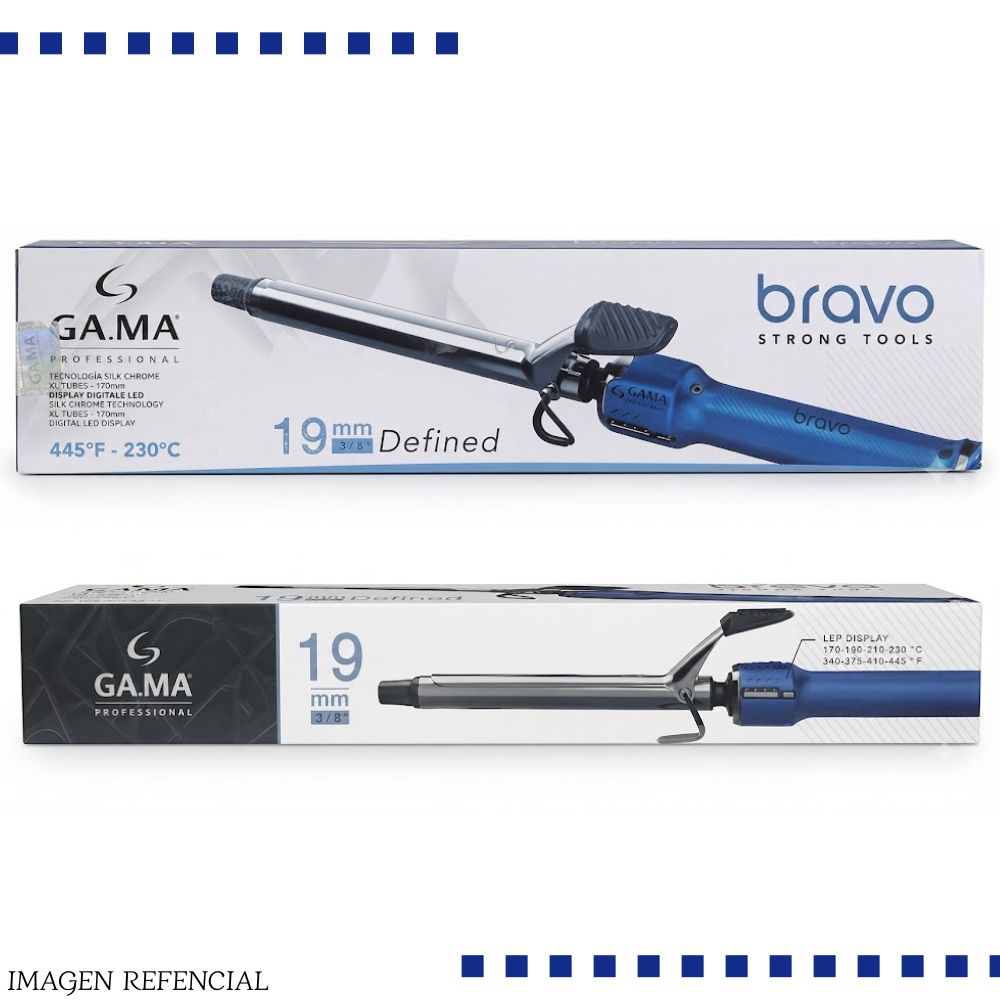 RIZADOR DE CABELLO GAMA CURLY BRAVO DE 19MM - 5