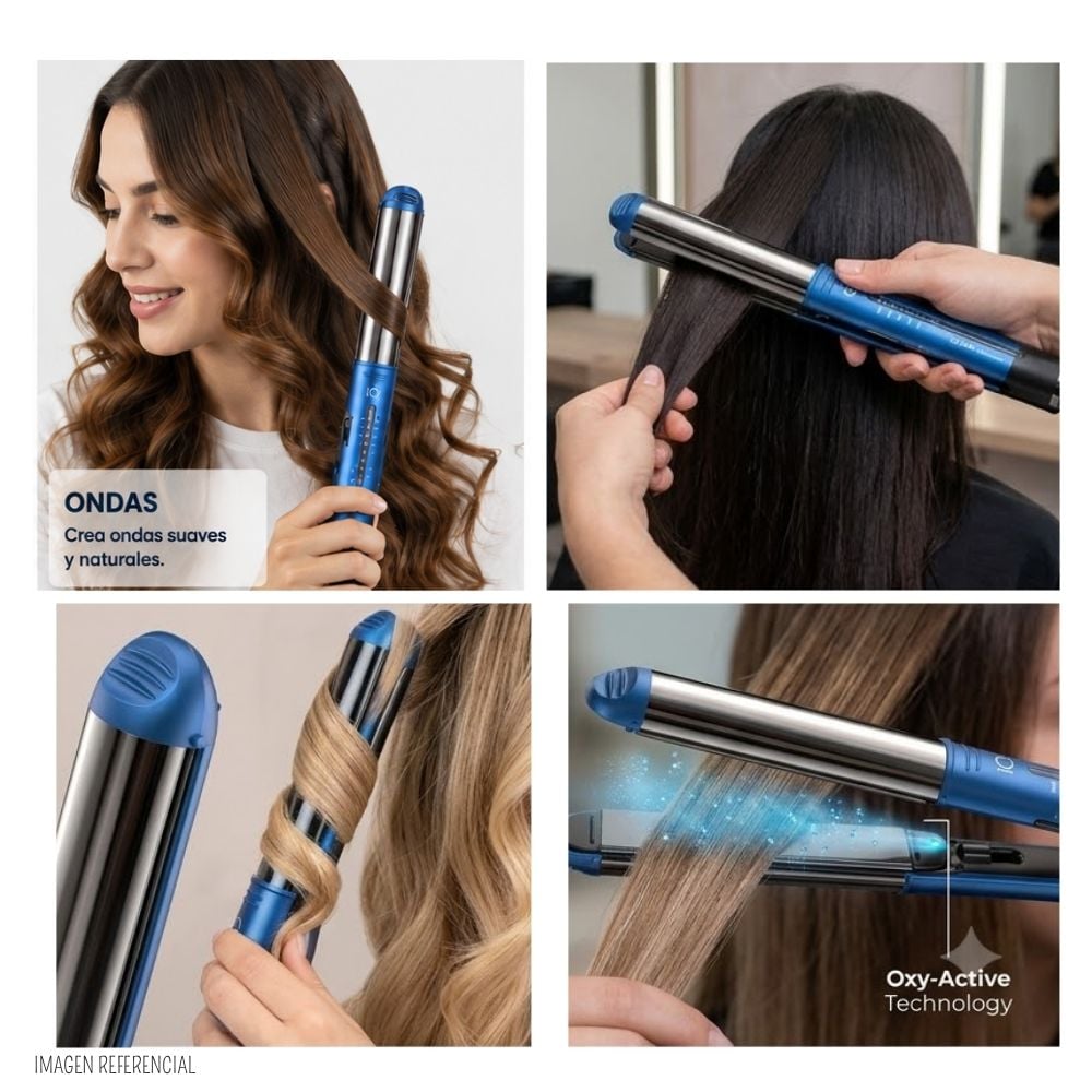 PLANCHA ALISADORA GAMA PROFESIONAL IQ PERFETTO LED OXY-ACTIVE BLUE BIVOLT - BECHS0000002875 - 6