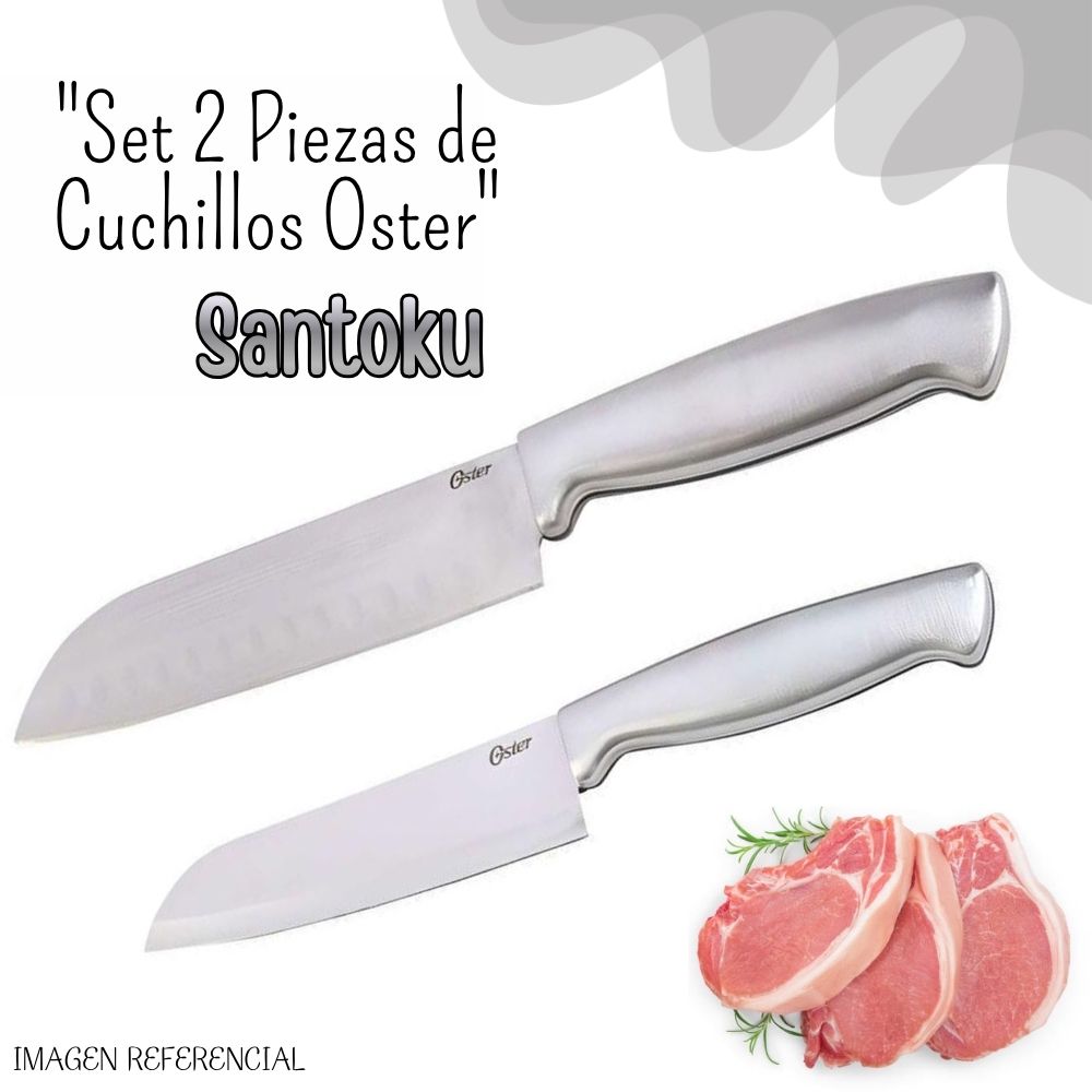 SET DE 2 CUCHILLOS SANTOKU OSTER BALDWYN - 1