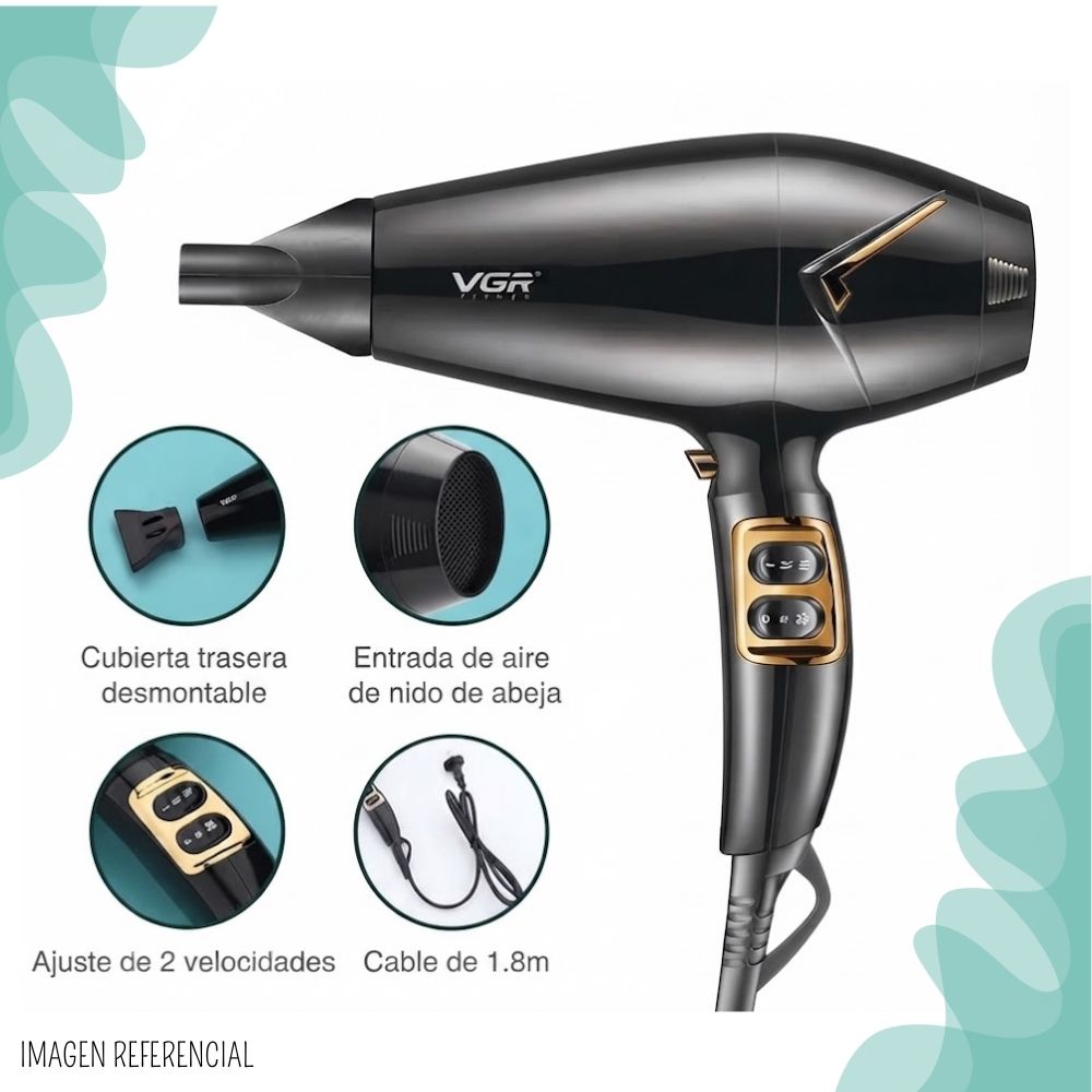 SECADORA DE CABELLO VGR 2200 WATTS - V-423 - 3