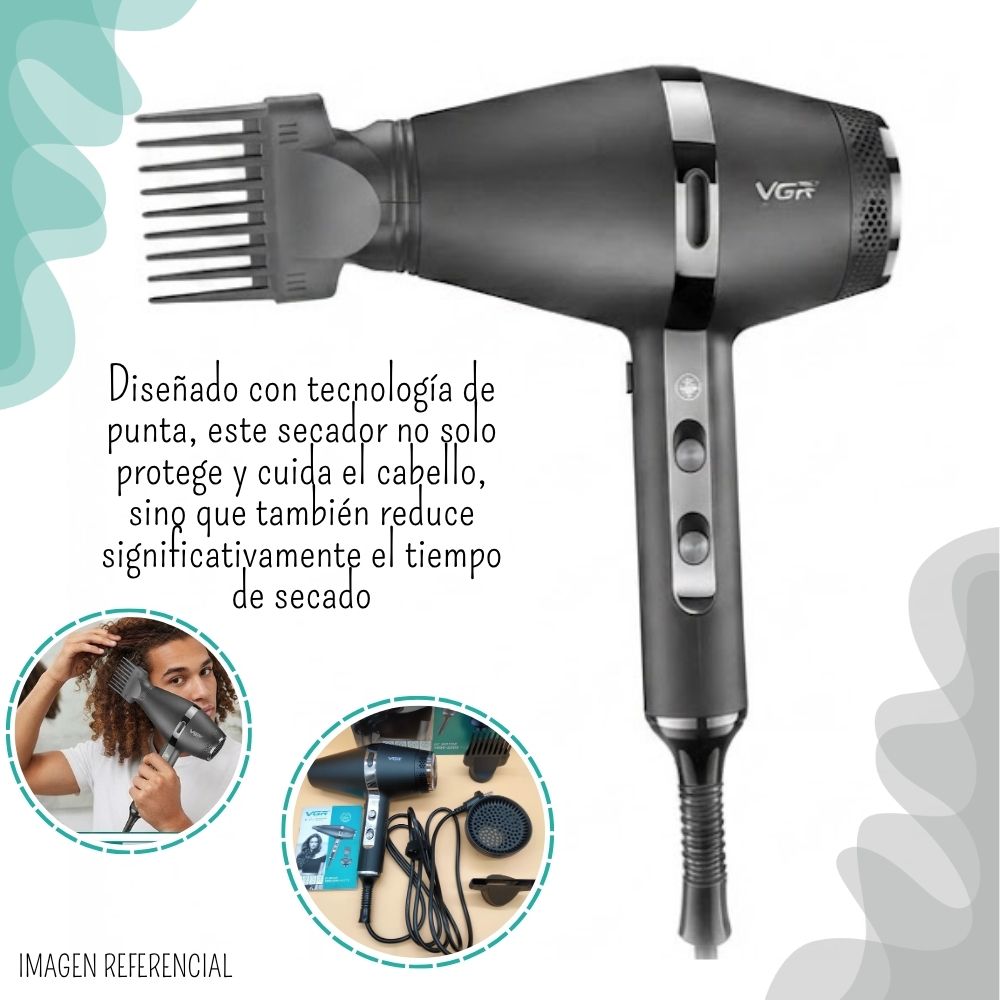 SECADORA DE CABELLO VGR 2200 WATTS - V-451 - 4