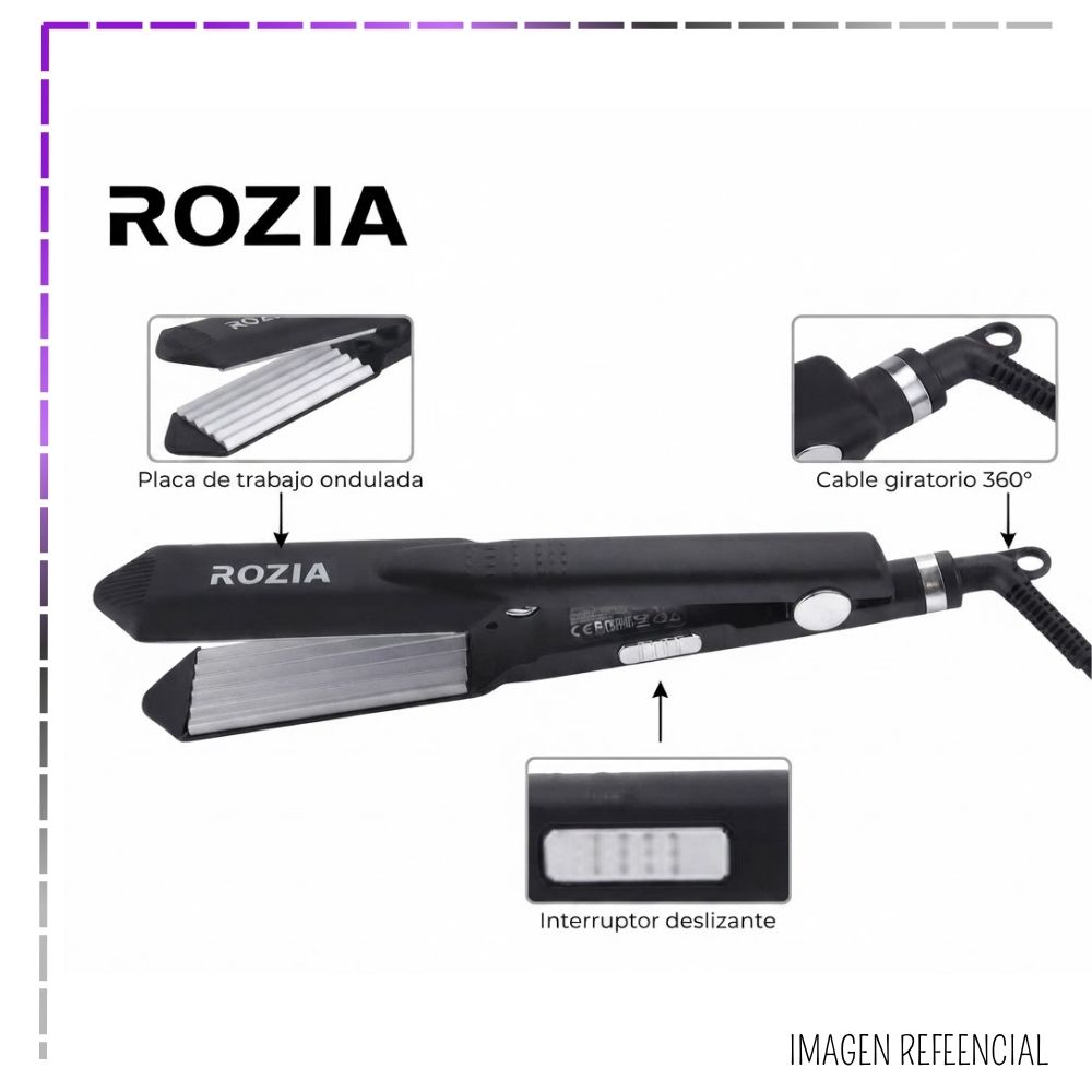 PLANCHA ONDULADORA DE CABELLO ROZIA CERAMIC - HR746 - 3