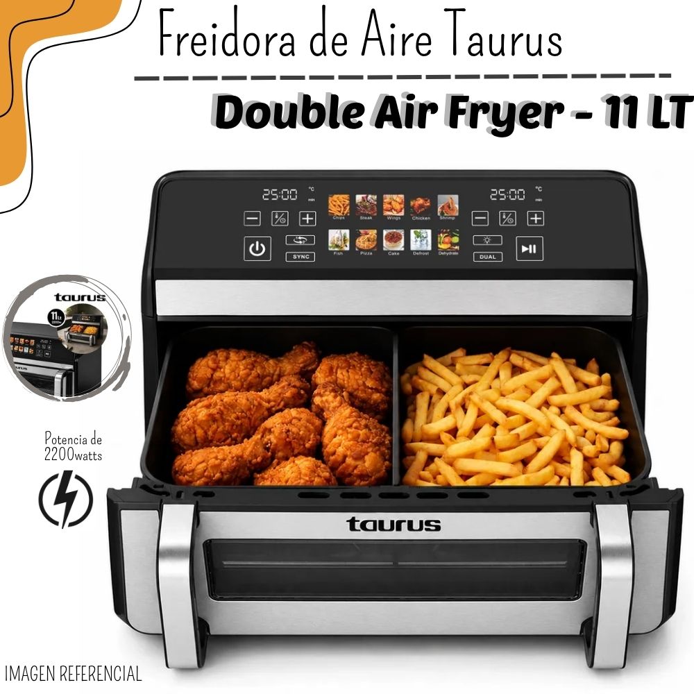 FREIDORA DE AIRE TAURUS MOD. DOUBLE AIR FRYER - PE9720100A - 1