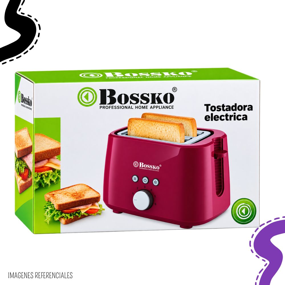 TOSTADOR ELÉCTRICO BOSSKO BK-0758TP - 5