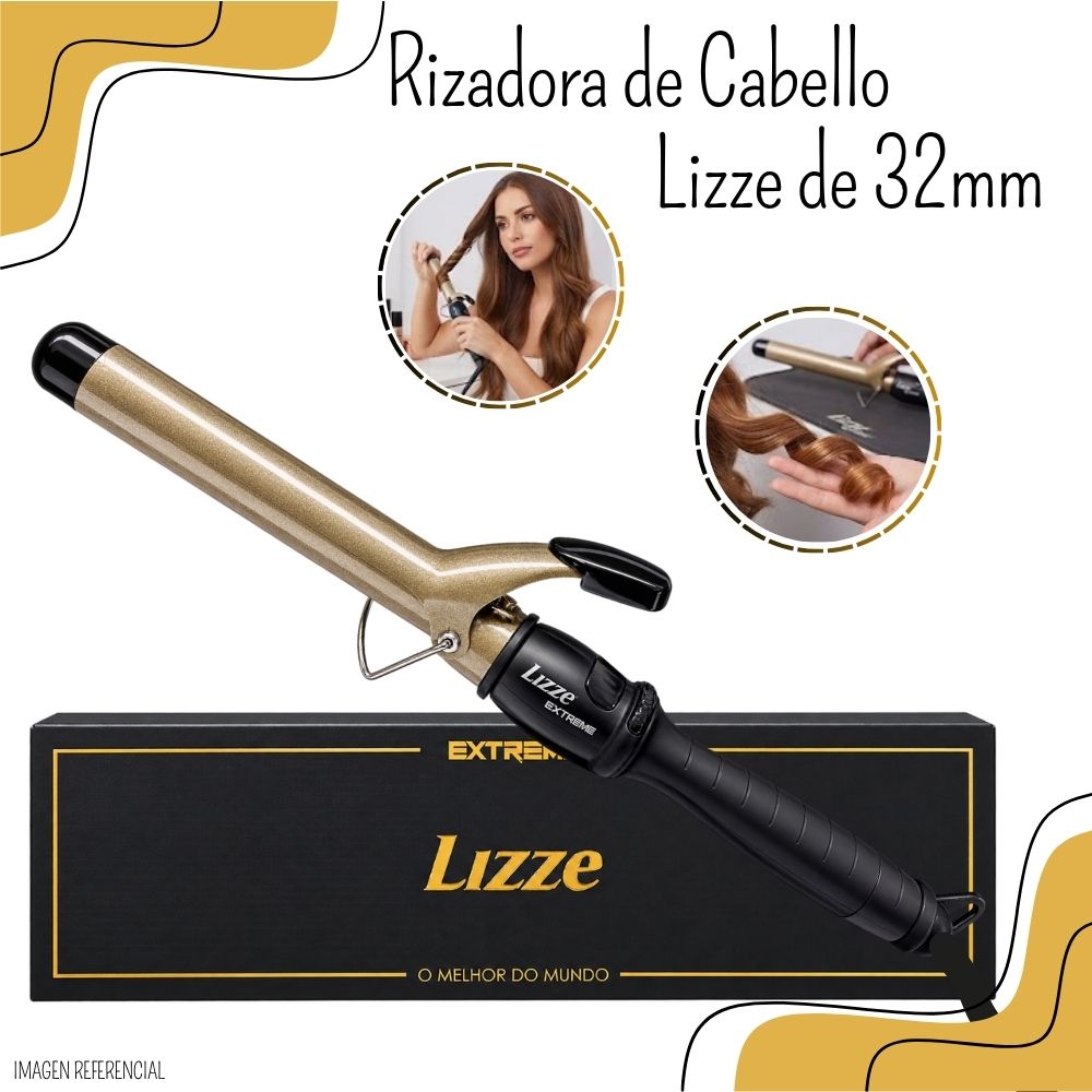 RIZADORA DE CABELLO PROFESIONAL LIZZE EXTREME 32 MM - 1