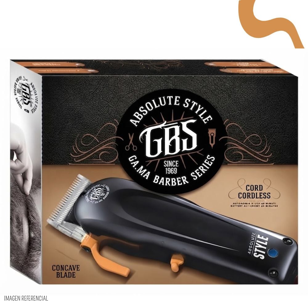 MAQUINA CORTADORA DE CABELLO GAMA GBS CLIPPER ABSOLUTE STYLE - 5