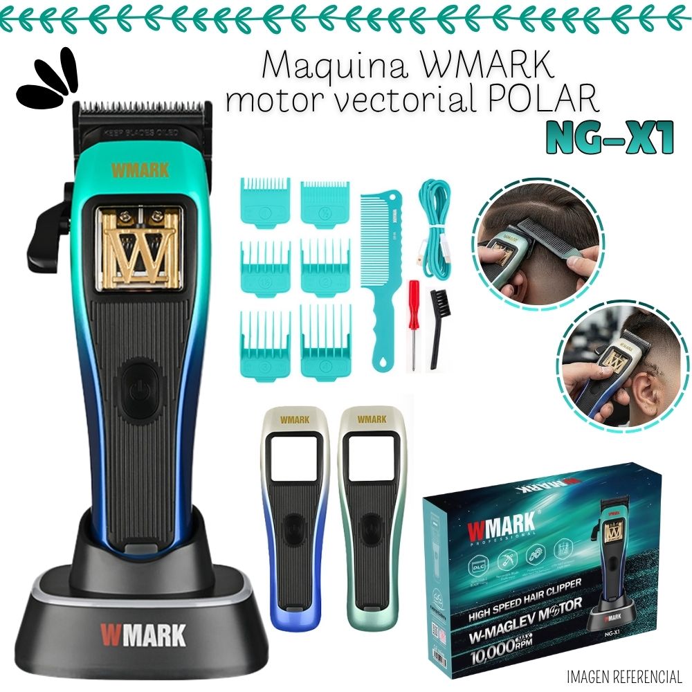 MAQUINA CORTADORA DE CABELLO WMARK CON MOTOR VECTORIAL POLAR - NG-X1POLAR - 1