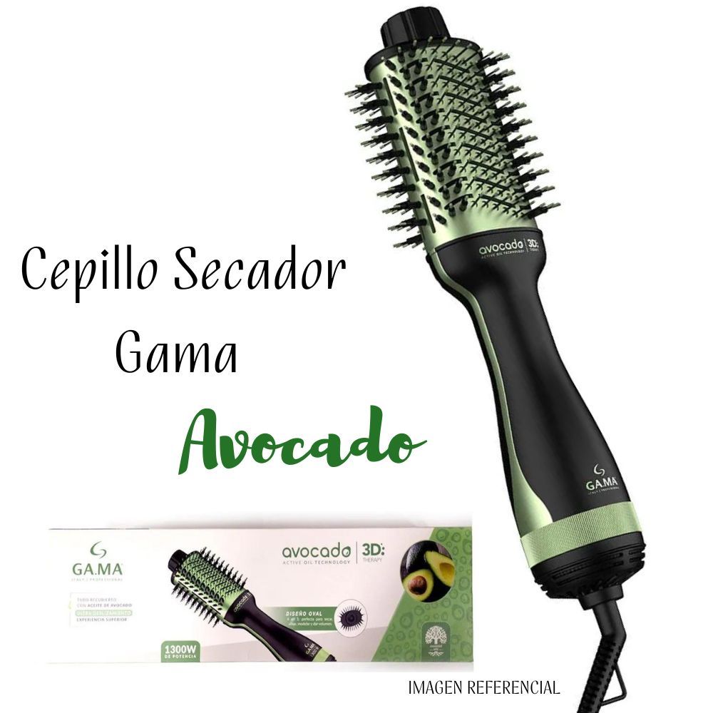 CEPILLO SECADOR MODELADOR GAMA AVOCADO 3D THERAPY - 1