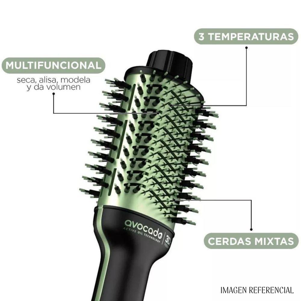 CEPILLO SECADOR MODELADOR GAMA AVOCADO 3D THERAPY - 4