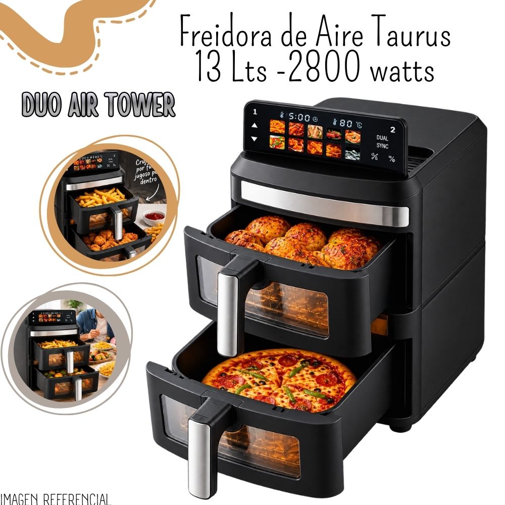 FREIDORA DE AIRE TAURUS DUO AIR TOWER 13L – PE9720200A - 1