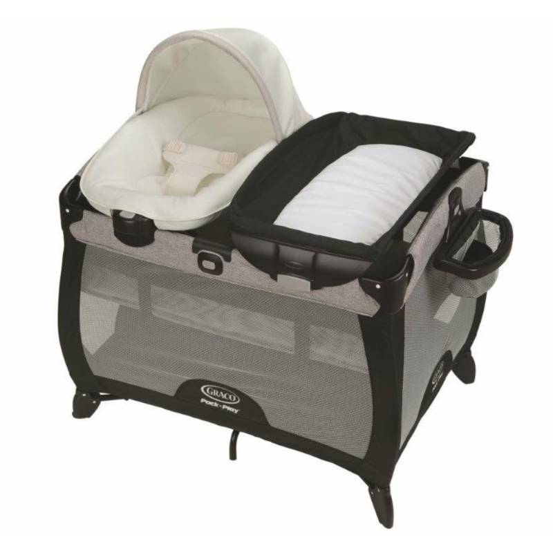 CUNA CORRAL GRACO ASHLAND METAL CREMA PACK AND PLAY QUICK CONNECT - 1