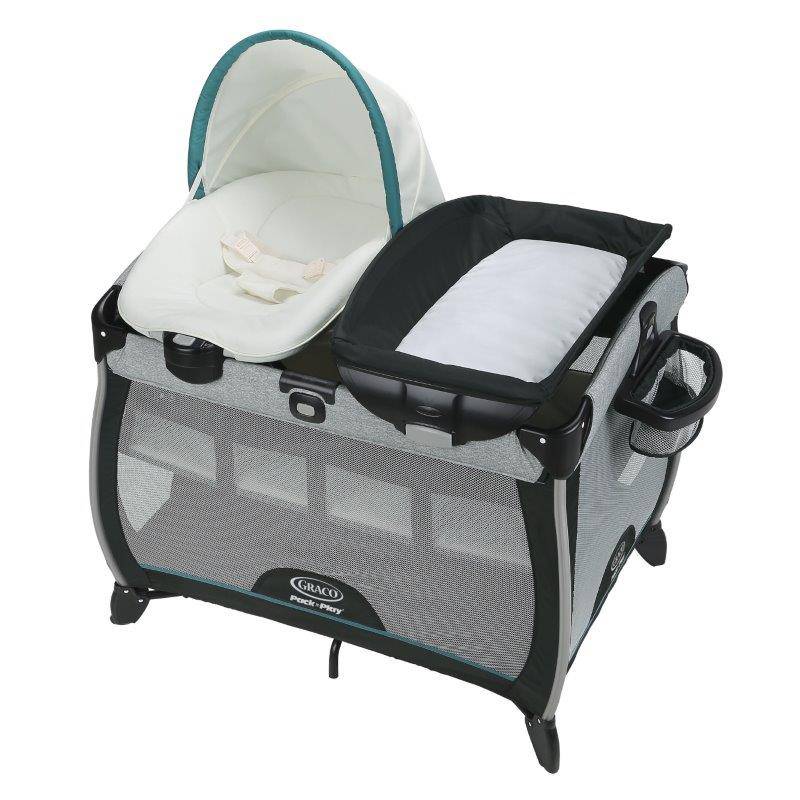 CUNA CORRAL GRACO DARCIE METAL BEIGE PACK AND PLAY QUICK CONNECT SEAT - 1