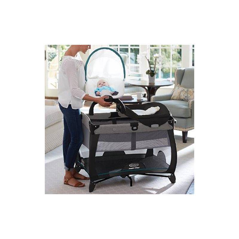 CUNA CORRAL GRACO DARCIE METAL BEIGE PACK AND PLAY QUICK CONNECT SEAT - 3