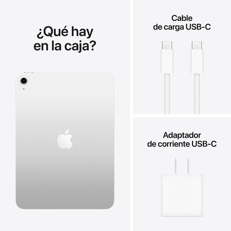 IPAD APPLE 11 CHIP A16 128GB WI-FI - SILVER - 6