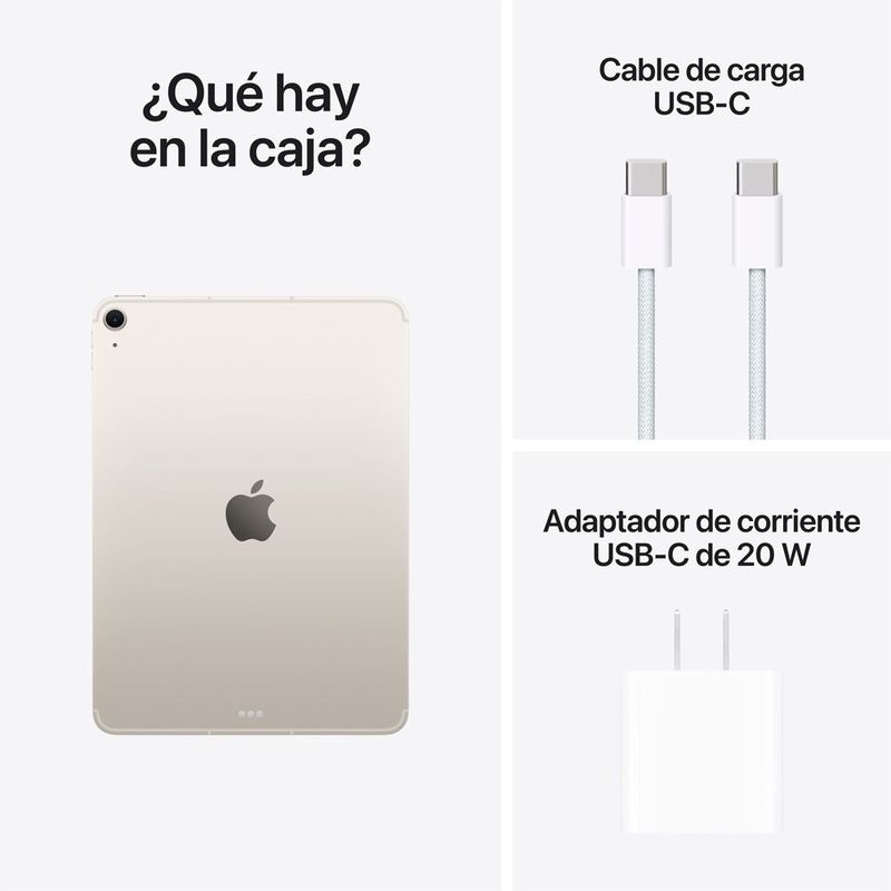 NUEVO APPLE IPAD AIR 11″ CHIP M4 WIFI 128GB - STARLIGHT ( 2026 ) + REGALO - 7
