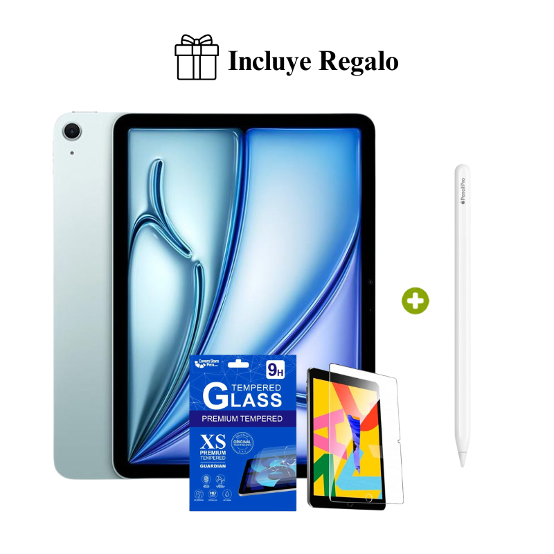 NUEVO APPLE IPAD AIR 11″ CHIP M4 WIFI 128GB - BLUE ( 2026 ) + PENCIL PRO + REGALO - 1