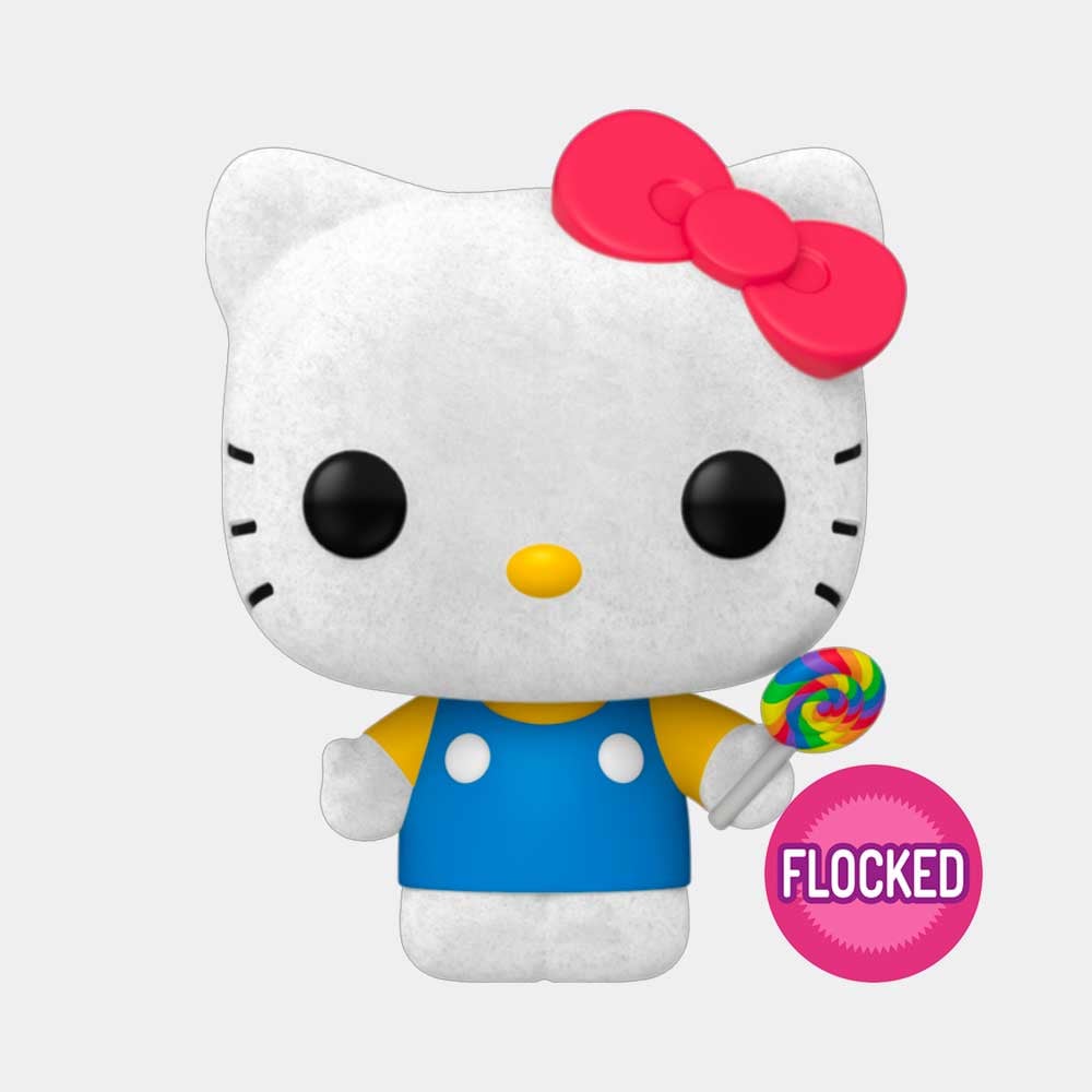 FUNKO POP! SANRIO: HELLO KITTY - HELLO KITTY (WITH LOLLIPOP) | FLOCKED (SPECIAL EDITION) - 1