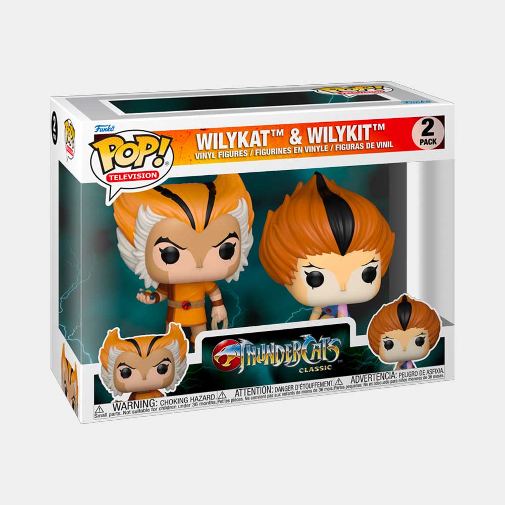 FUNKO POP! TELEVISION: THUNDERCATS CLASSIC - WILYKAT Y WILYKIT | 2PACK - 2