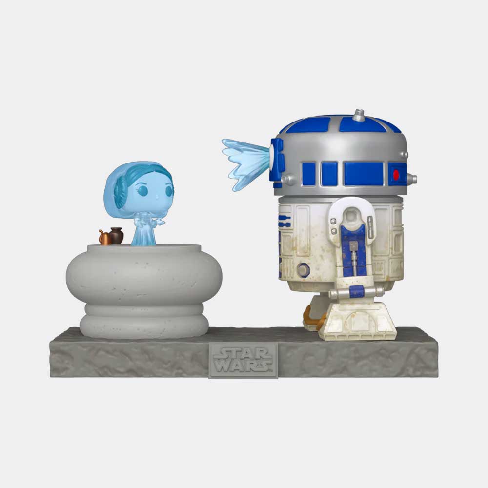 FUNKO POP! DELUXE: STAR WARS EPISODE IV A NEW HOPE - R2-D2 AND PRINCESS LEIA HOLOGRAM - 1