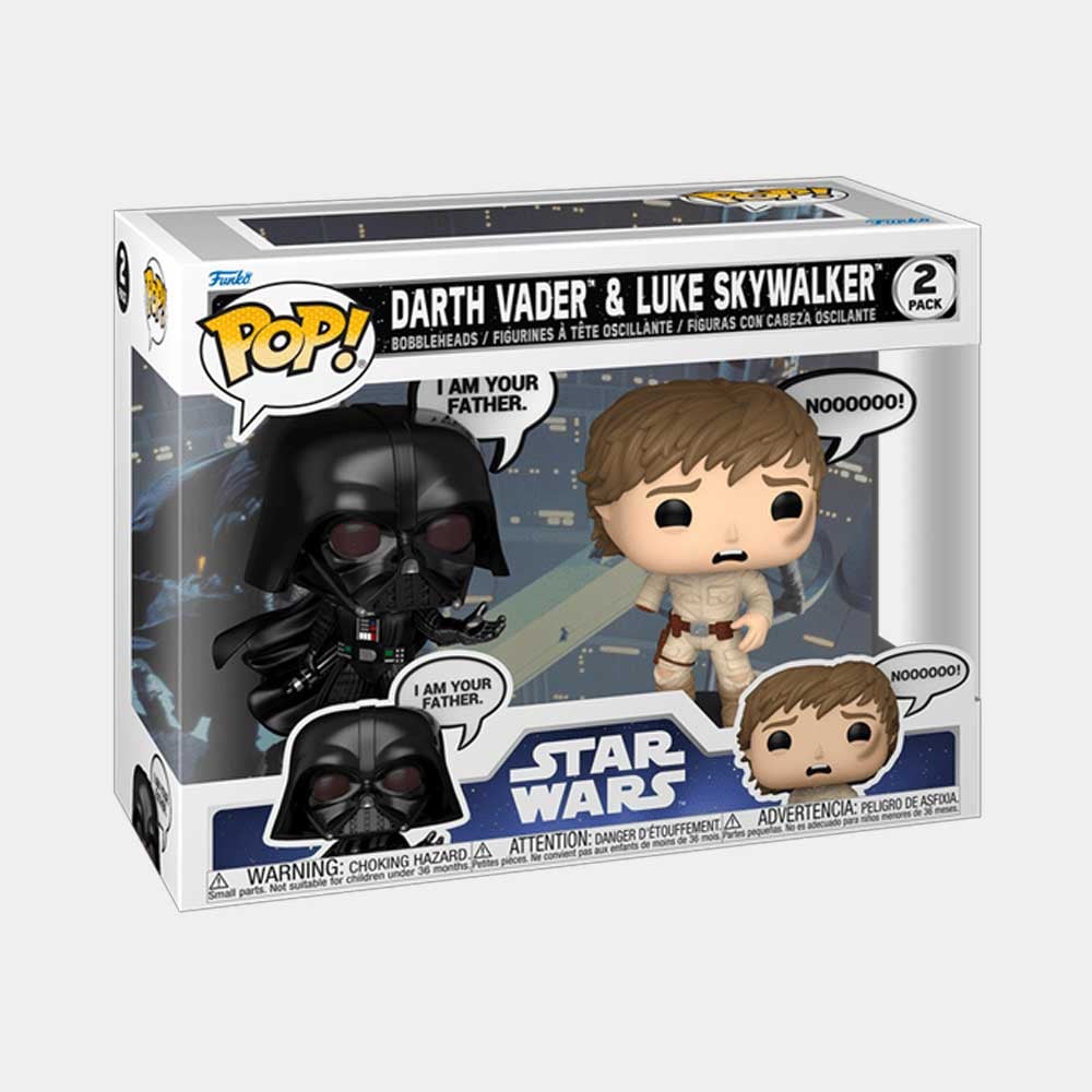FUNKO POP! STAR WARS: EMPIRE STRIKES BACK - DARTH VADER Y LUKE SKYWALKER | 2PACK - 2