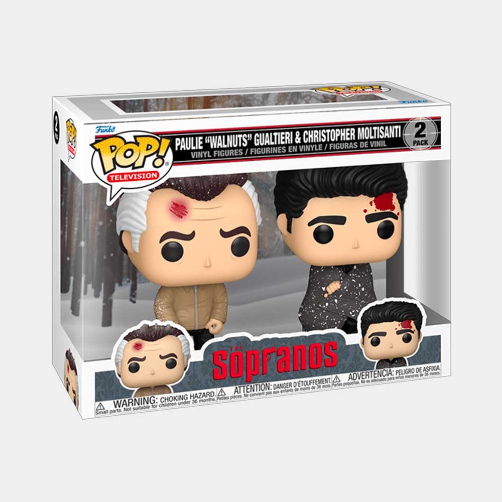 FUNKO POP! TELEVISION: THE SOPRANOS - PAULIE 'WALNUTS' GUALTIERI Y CHRISTOPHER MOLTISANTI | 2PACK - 2