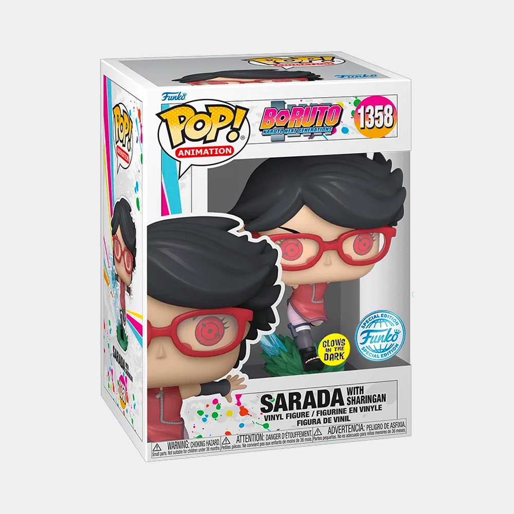 FUNKO POP! ANIMATION: BORUTO NARUTO NEXT GENERATIONS - SARADA WITH SHARINGAN | GLOW IN THE DARK - 3