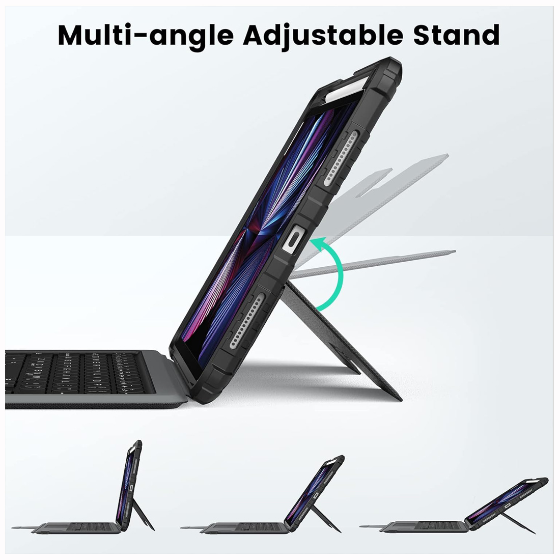 FUNDA BLUETOOTH NILLKIN CON TECLADO IPAD AIR 11 M2 2024 - 4