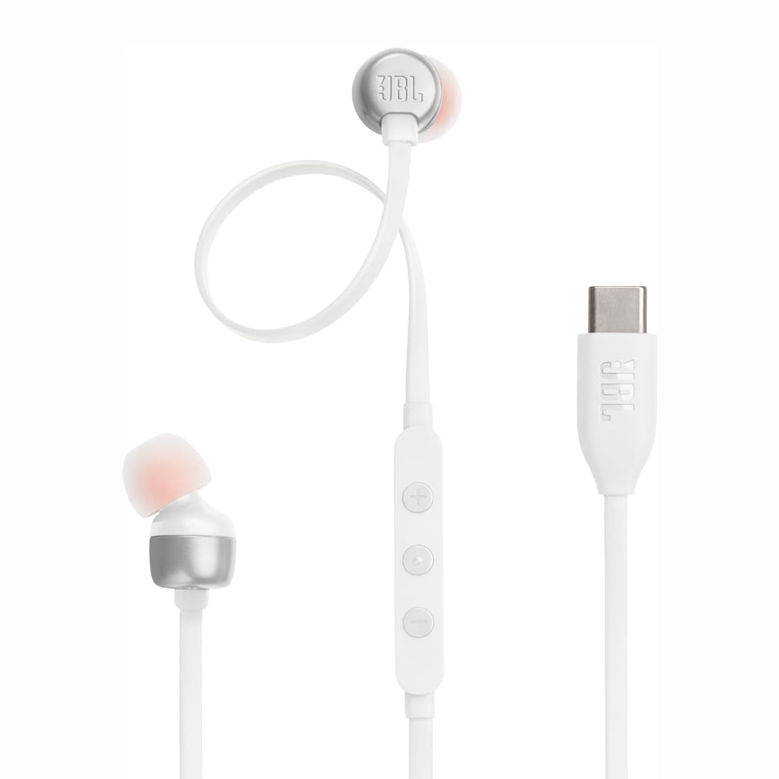 AUDIFONOS INTRA-AUDITIVOS JBL TUNE 310C CON CONECTOR USB-C BLANCO - 1