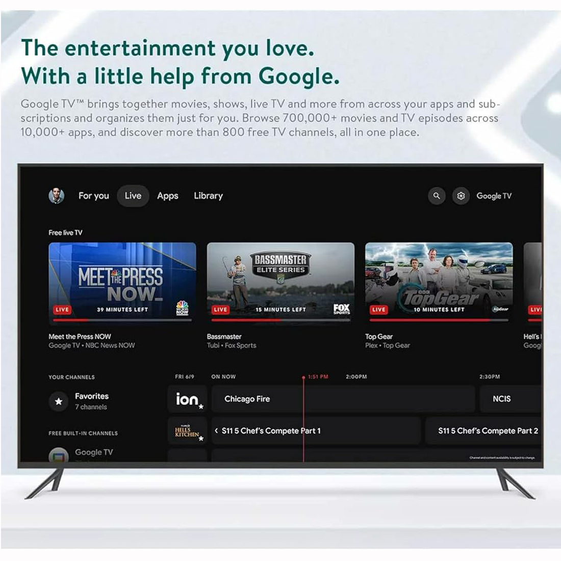 ONN GOOGLE TV  FULL HD STREAMING 8GB 1.5 GB RAM CONTROL DE VOSZ - 3