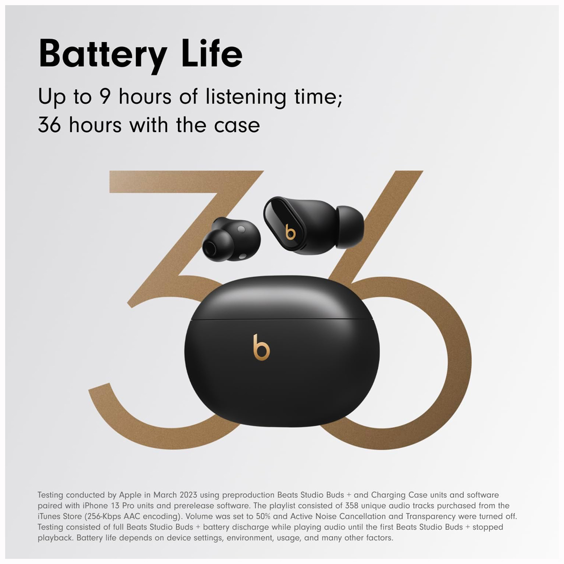 AURICULARES BEATS STUDIO BUDS + INALÁMBRICOS CON ANC 30H - BLACK - 2