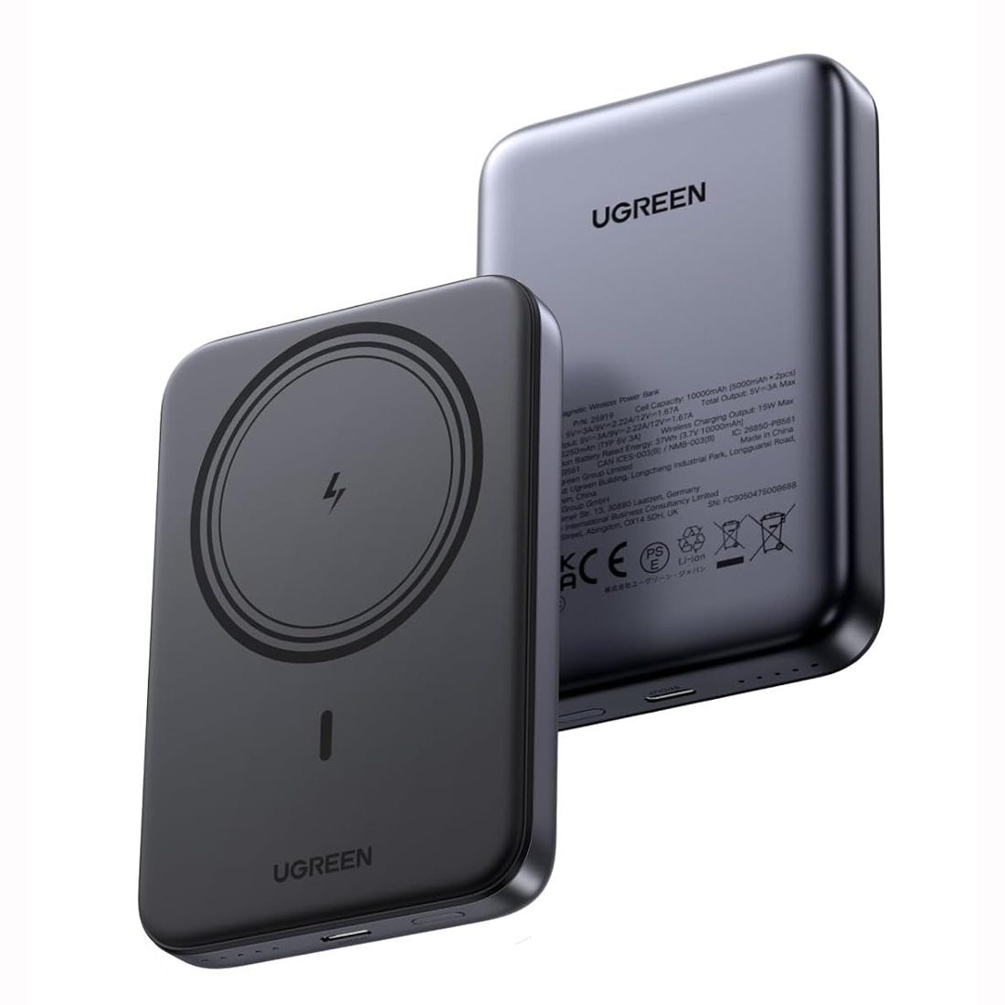BATERIA MAGNÉTICA UGREEN 10,000MAH CON CARGA USB-C 30W - 3