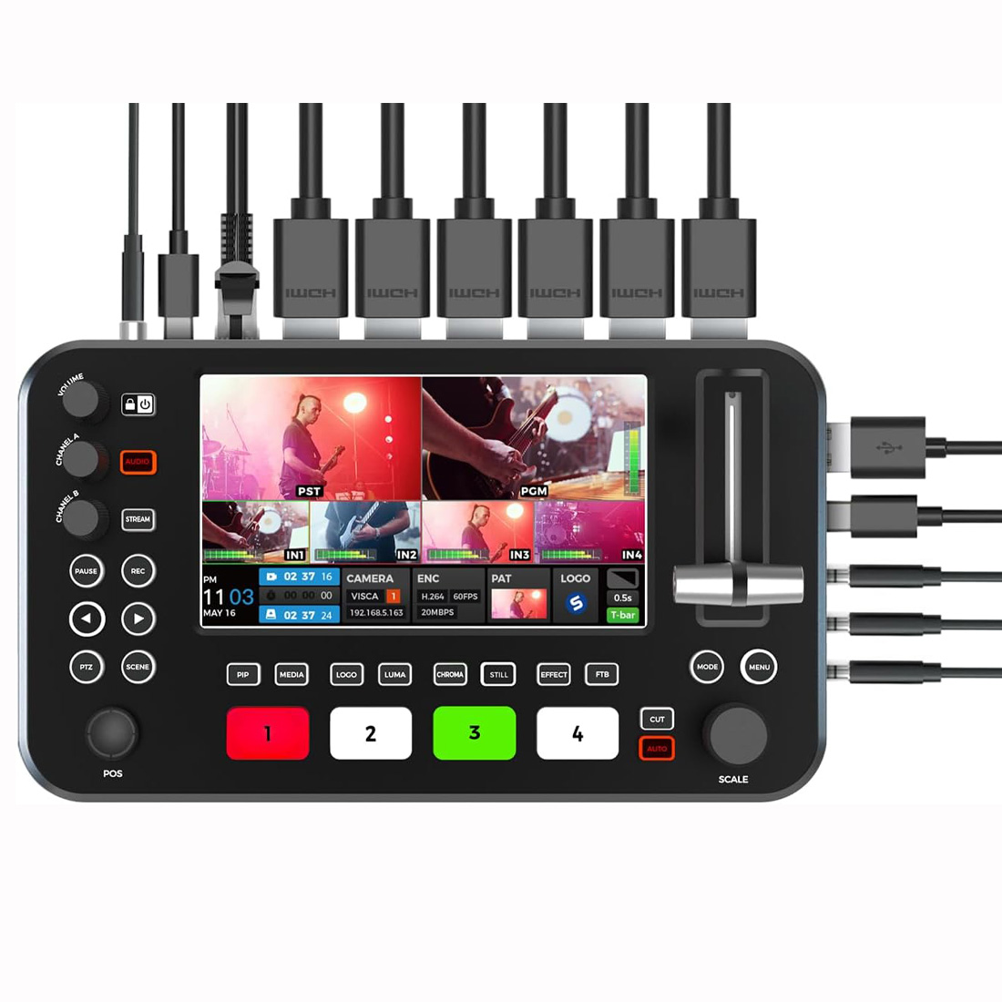 CONMUTADOR DE VIDEO SPROLINK NEOLIVE R2 PLUS PARA STREAMING HDMI 1080P 60HZ - 1