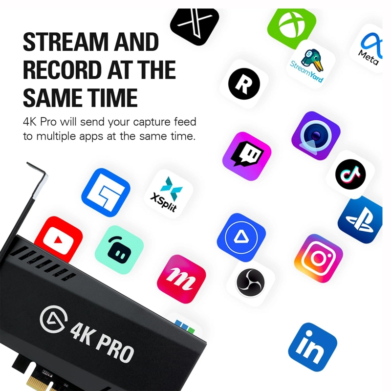 TARJETA DE CAPTURA ELGATO 4K PRO INTERNA 4K60 HDR 8K60 VRR HDMI 2.1 - 2