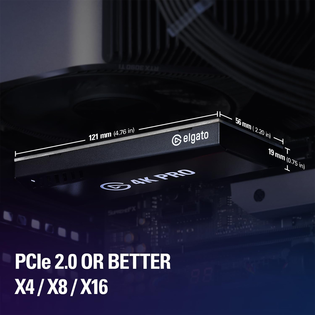 TARJETA DE CAPTURA ELGATO 4K PRO INTERNA 4K60 HDR 8K60 VRR HDMI 2.1 - 3
