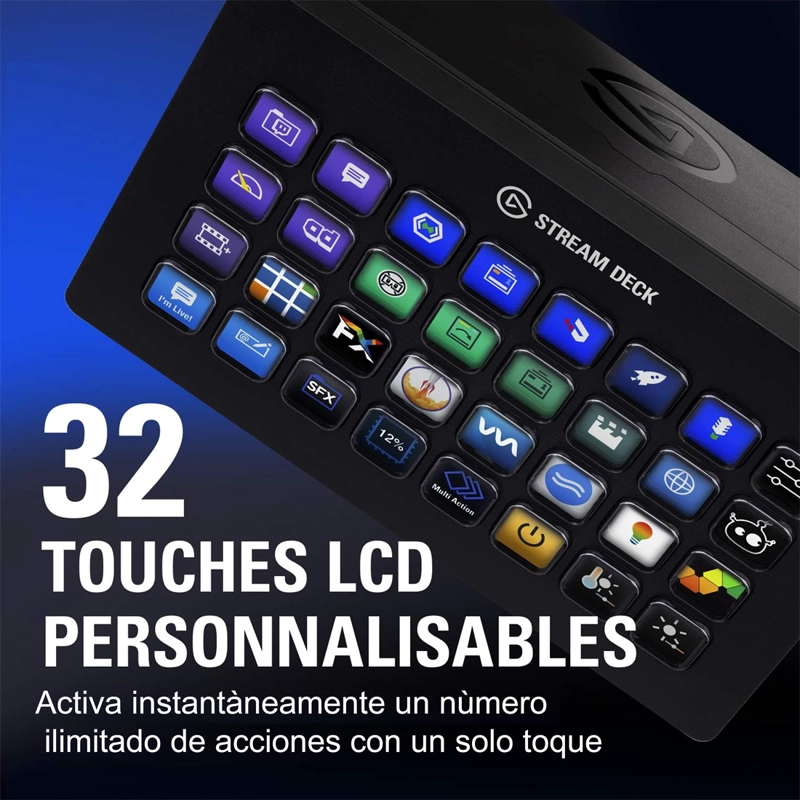 CONTROL DE ESTUDIO ELGATO STREAM DECK XL CON 32 TECLAS PERSONALIZABLES - 2